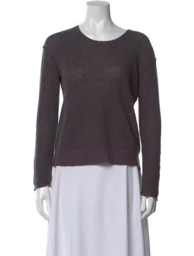 Pre-owned James Perse Cashmere Scoop Neck Sweater In Gray