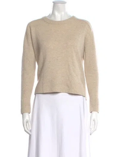 Pre-owned James Perse Cashmere Scoop Neck Sweater In Neutral
