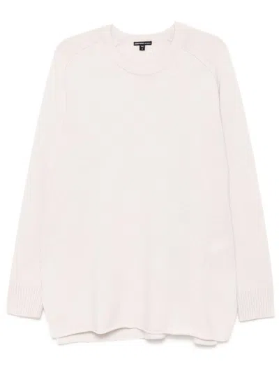 James Perse Cashmere Side-slits Jumper In Neutrals