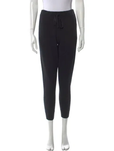Pre-owned James Perse Cashmere Straight Leg Pants W/ Tags In Black