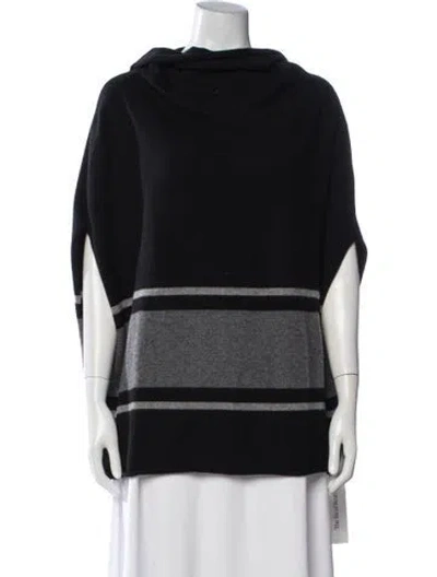 Pre-owned James Perse Cashmere Striped Sweater In Black