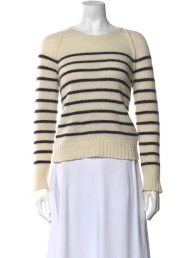 Pre-owned James Perse Cashmere Striped Sweater In Neutrals