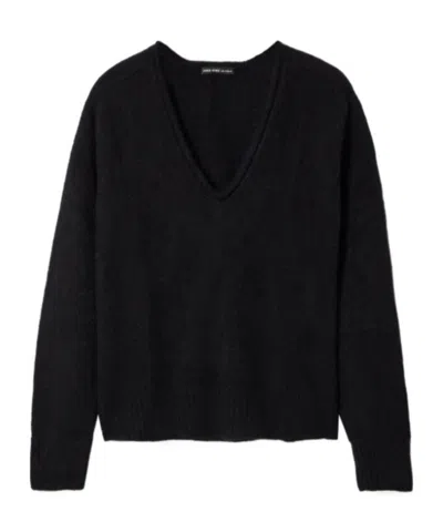 James Perse Cashmere Sweater In Black
