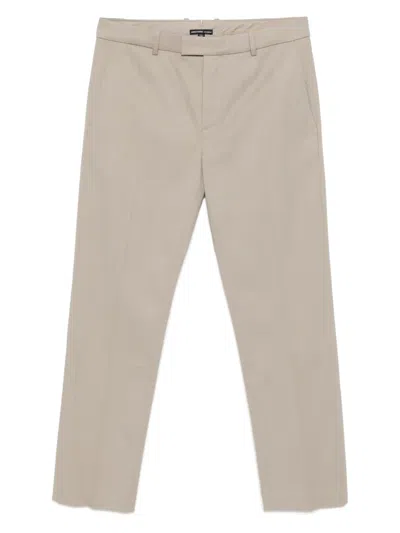 James Perse Cashmere Touch Twill Trousers In Animal Print