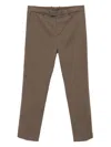 James Perse Cashmere Touch Twill Trousers In Brown