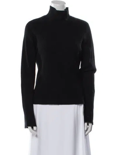 Pre-owned James Perse Cashmere Turtleneck Sweater In Blue