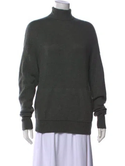 Pre-owned James Perse Cashmere Turtleneck Sweater In Gray