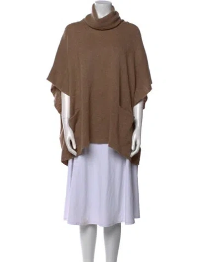 Pre-owned James Perse Cashmere Turtleneck Sweater In Neutral