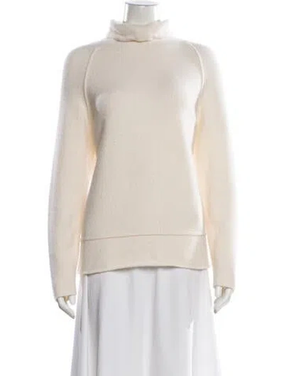 Pre-owned James Perse Cashmere Turtleneck Sweater In Neutral