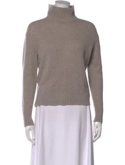 Pre-owned James Perse Cashmere Turtleneck Sweater In Neutral