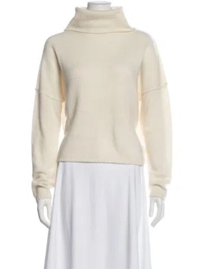 Pre-owned James Perse Cashmere Turtleneck Sweater W/ Tags In Neutral
