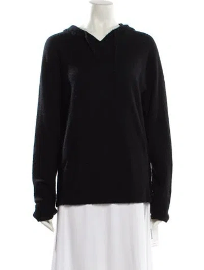Pre-owned James Perse Cashmere V-neck Sweater In Black