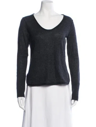 Pre-owned James Perse Cashmere V-neck Sweater In Black