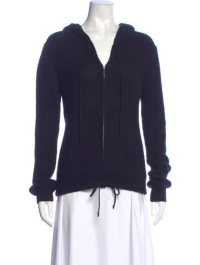Pre-owned James Perse Cashmere V-neck Sweater In Blue