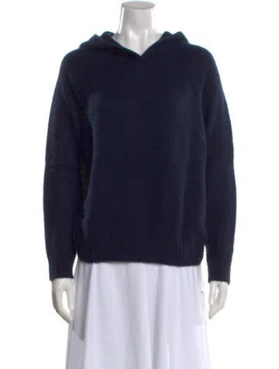 Pre-owned James Perse Cashmere V-neck Sweater In Blue