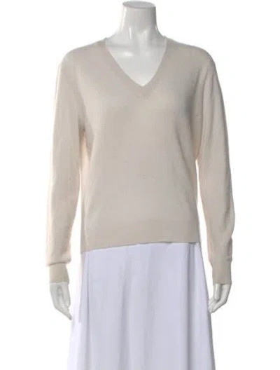 Pre-owned James Perse Cashmere V-neck Sweater In Gray