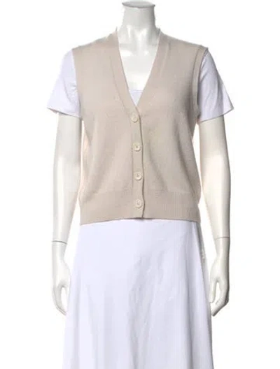 Pre-owned James Perse Cashmere V-neck Sweater In Gray
