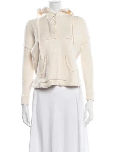 Pre-owned James Perse Cashmere V-neck Sweater In Neutrals