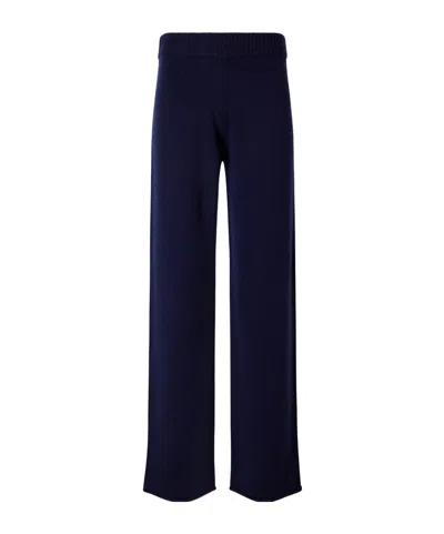 James Perse Cashmere Wide-leg Pants In Blue