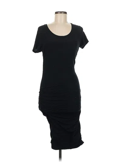 Pre-owned James Perse Casual Dress In Black