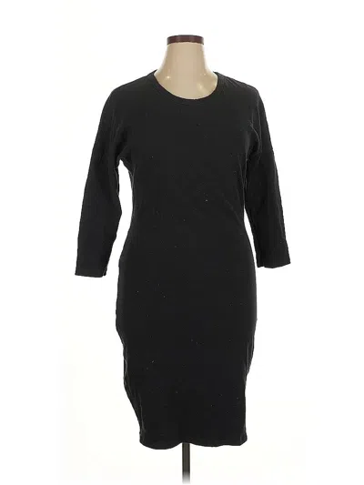 Pre-owned James Perse Casual Dress In Black