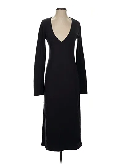 Pre-owned James Perse Casual Dress In Black