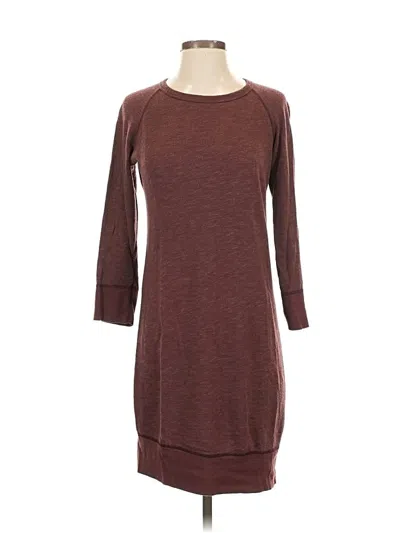 Pre-owned James Perse Casual Dress In Burgundy