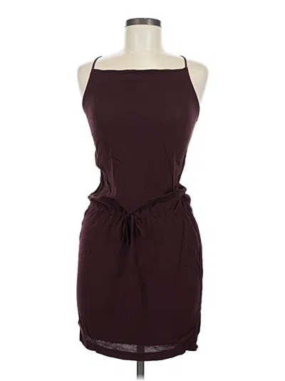 Pre-owned James Perse Casual Dress In Burgundy