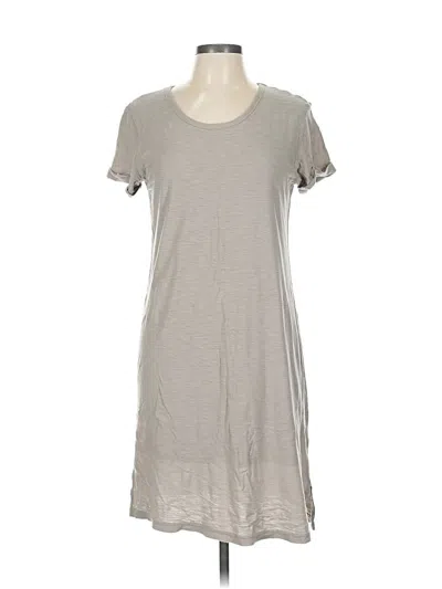 Pre-owned James Perse Casual Dress In Gray