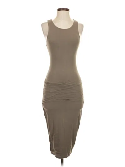 Pre-owned James Perse Casual Dress In Gray