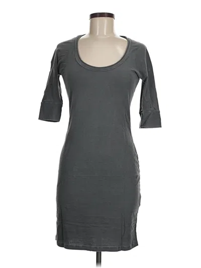 Pre-owned James Perse Casual Dress In Gray