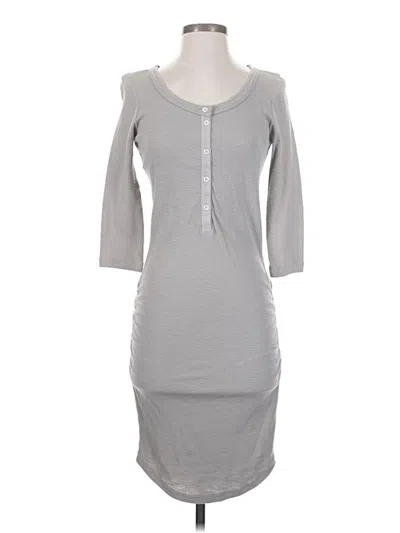 Pre-owned James Perse Casual Dress In Gray