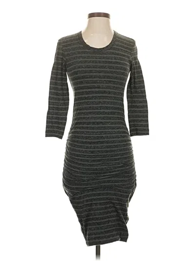Pre-owned James Perse Casual Dress In Gray