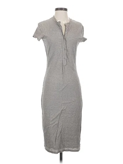 Pre-owned James Perse Casual Dress In Gray