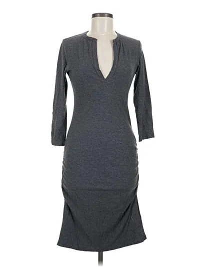 Pre-owned James Perse Casual Dress In Gray