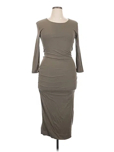 Pre-owned James Perse Casual Dress In Gray