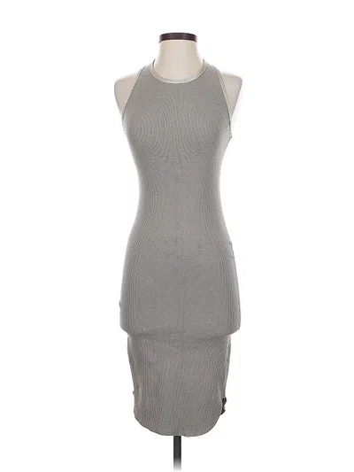 Pre-owned James Perse Casual Dress In Gray