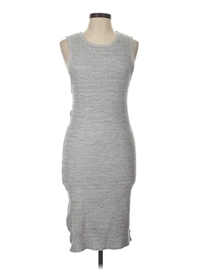 Pre-owned James Perse Casual Dress In Gray