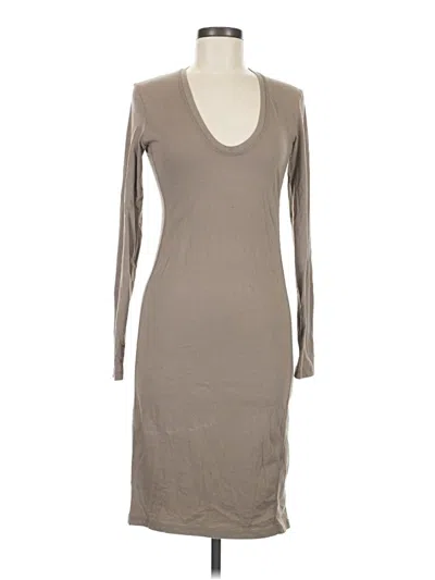 Pre-owned James Perse Casual Dress In Gray