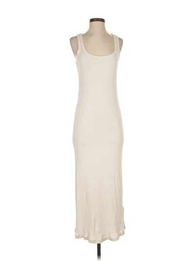 Pre-owned James Perse Casual Dress In White