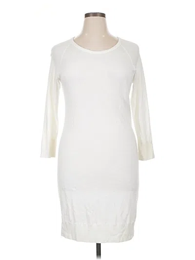 Pre-owned James Perse Casual Dress In White