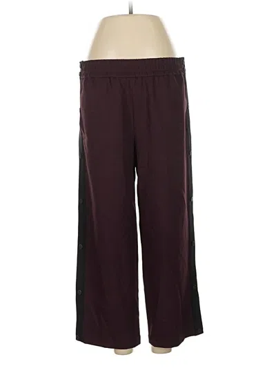 Pre-owned James Perse Casual Pants In Burgundy