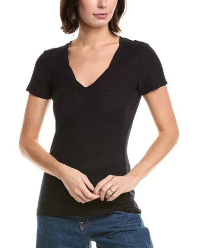 James Perse Casual Reversed Binding T-shirt In Blue