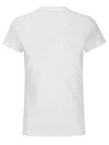 James Perse High Gauge Jersey Deep V T-shirt In White