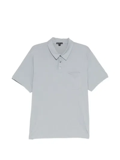 James Perse Chest-pocket Polo Shirt In Gray