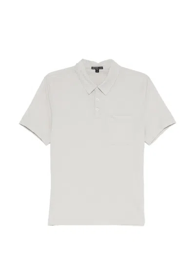 James Perse Chest-pocket Polo Shirt In Gray
