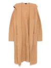 JAMES PERSE CHUNKY WAFFLE-KNIT HOODED COAT