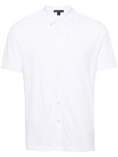 James Perse Classic-collar Cotton Shirt In White