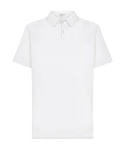 James Perse Classic Polo Shirt In White