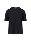 James Perse Crew Neck Short-sleeved T-shirt In Black
